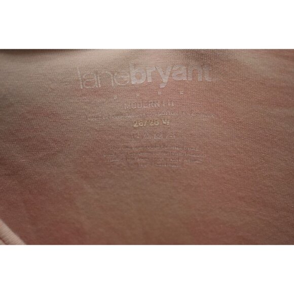 Women's Lane Bryant Modern Fit  Pink Custom Bleach Dye V-neck T-shirt 26/28 - Picture 5 of 5